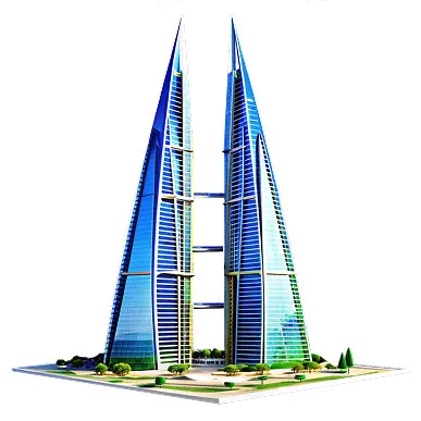 Bahrain World Trade Center 3D-modell, Bahrain visum