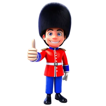 Brittisk Gaurd 3D-modell, Storbritannien ETA