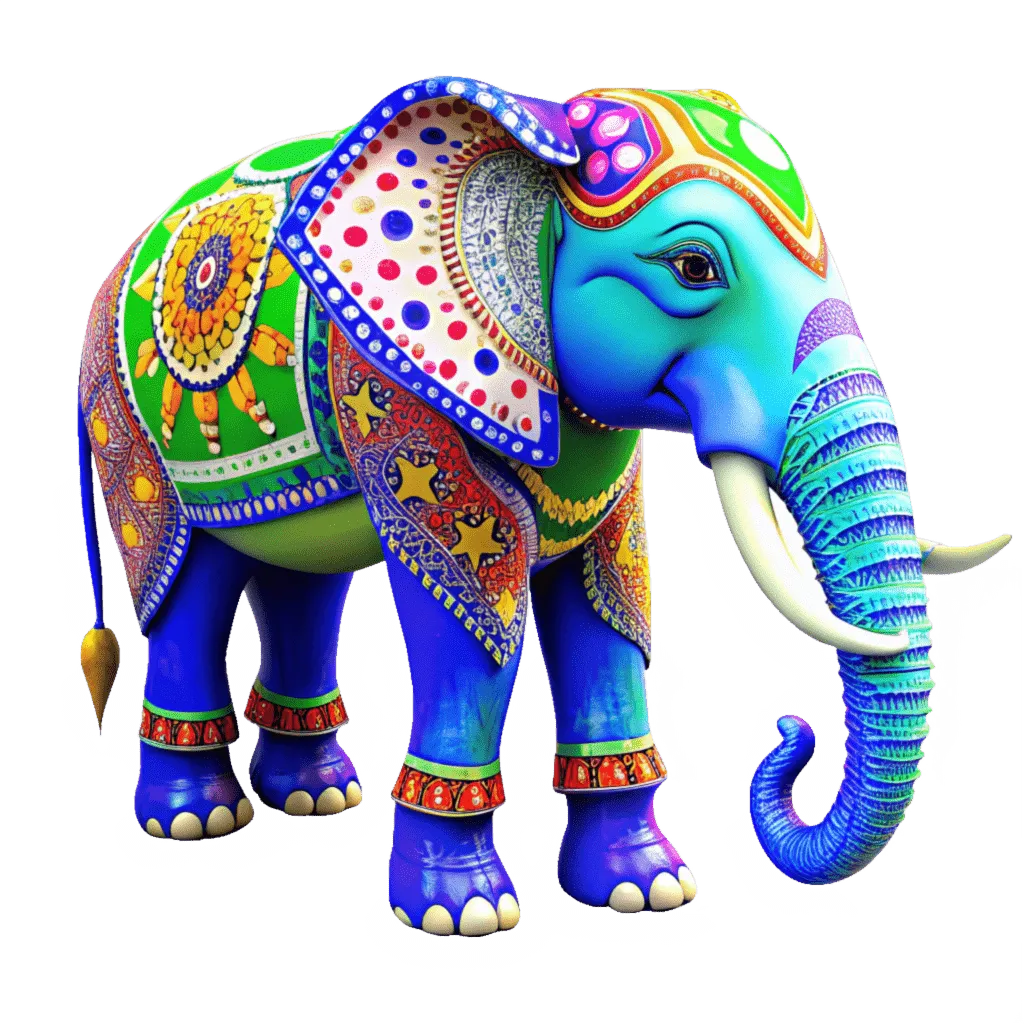 Elefant 3D-modell, Sri Lanka Visum