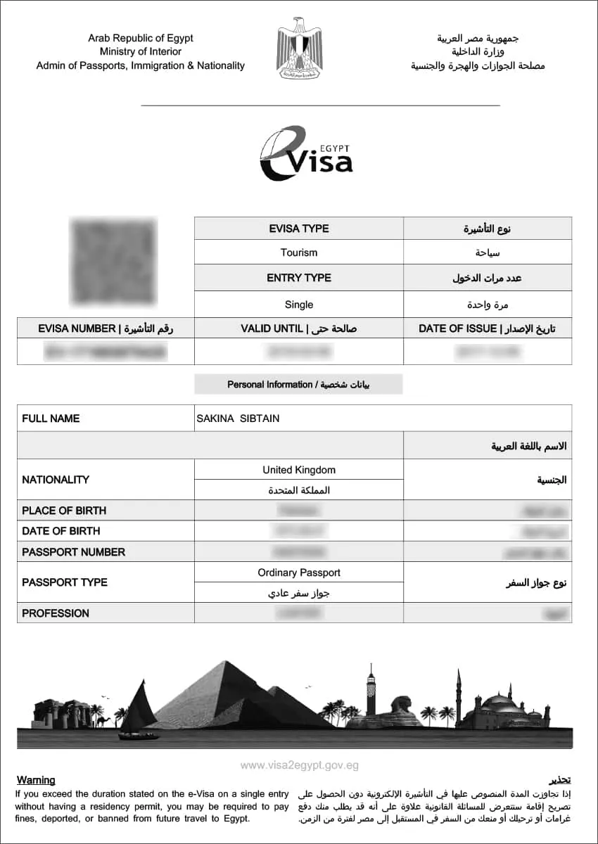 Exempel: Egypten